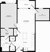 1 Bed 1 Bath Den B1C