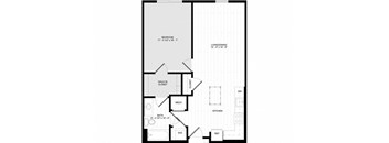 1 Bed 1 Bath A1B