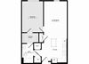 1 Bed 1 Bath A1B
