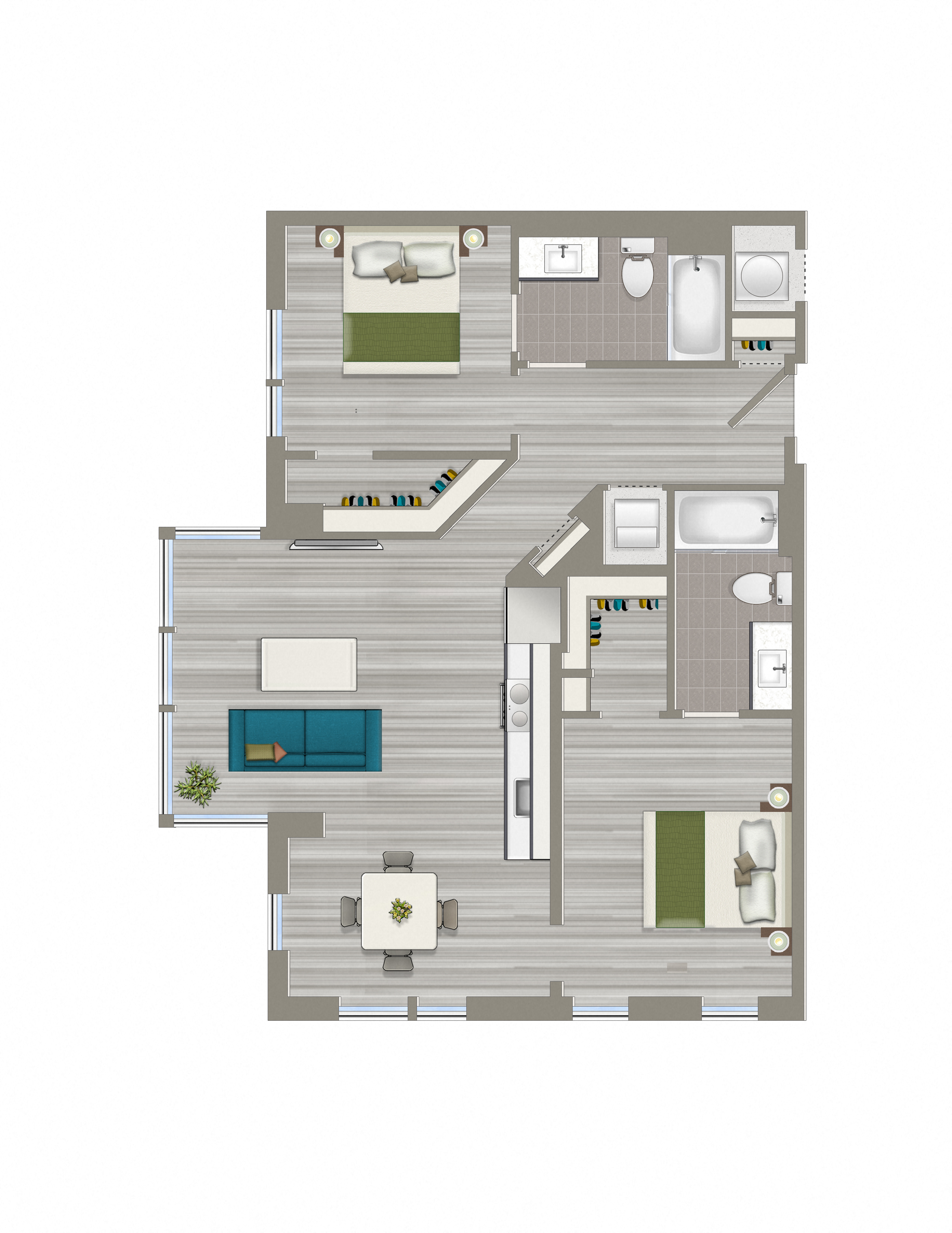 969-Square-Foot-Two-Bedroom-Floorplan-Available-For-Rent-Avec-On-H-Street