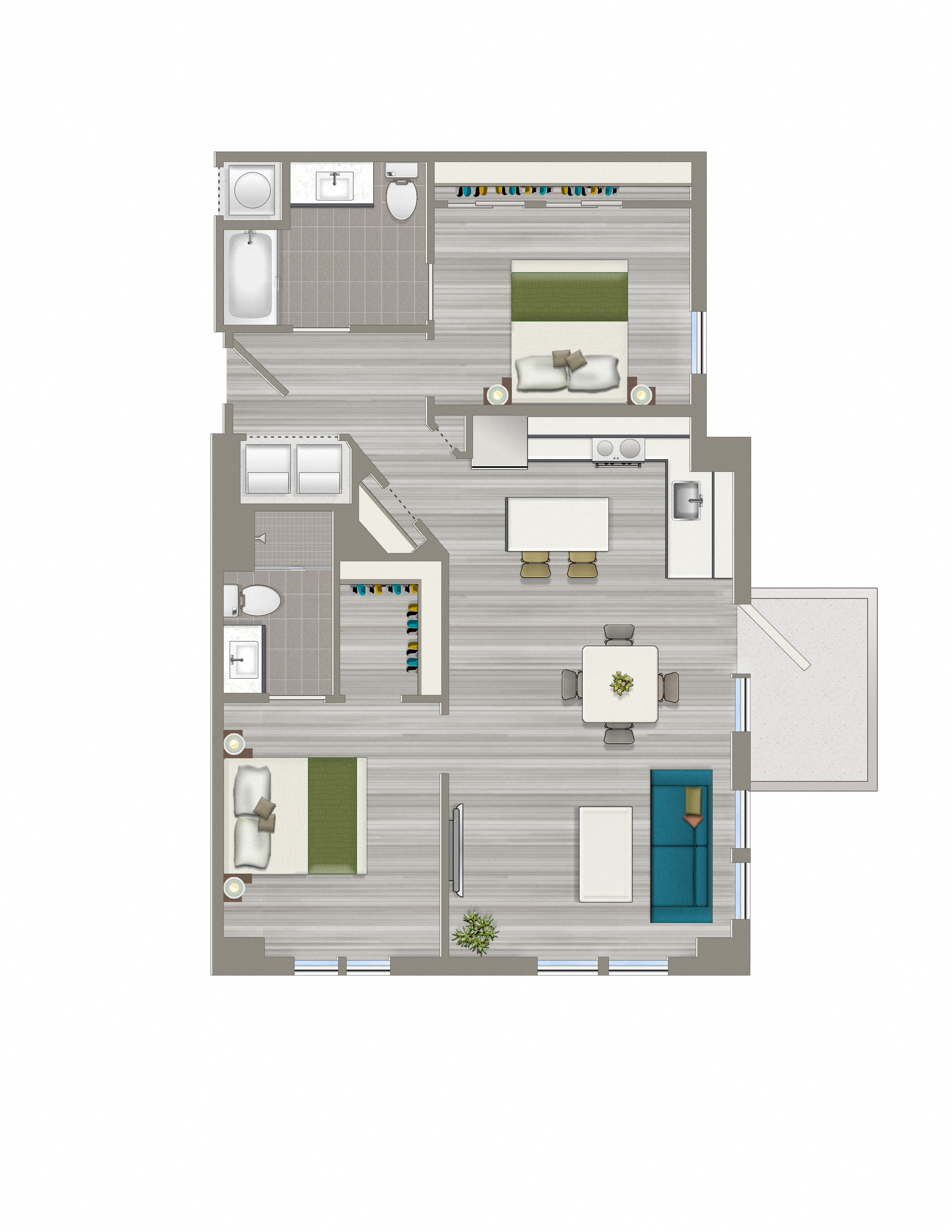 1050-Square-Foot-Two-Bedroom-Two-Bathroom-Floorplan-Available-For-Rent-Avec-On-H-Street