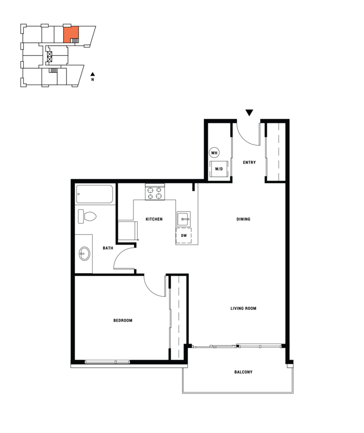 1 br, 1 ba, b, 720 sq. ft.