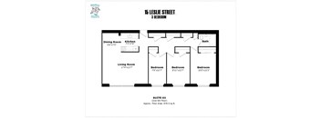 3 bedroom, 1 bathroom,West Side