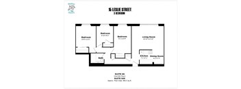 3 bedroom, 1 bathroom,East Side, beside elevator