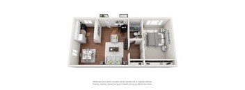 1 bed floorplan