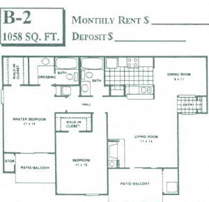 large closet space Large bedrooms