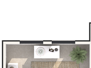 3 bedroom 2 bath architecture drawing of C2A floor plan