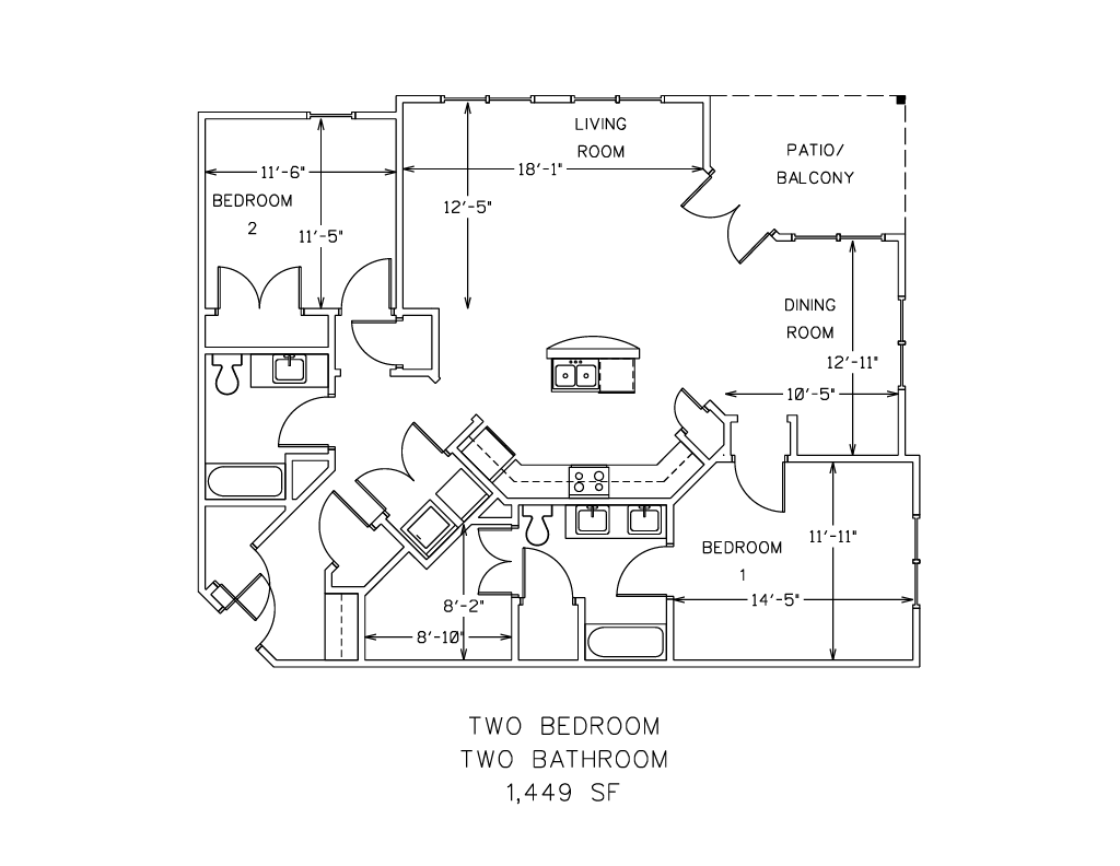 New Garden Square - Large 2 bedroom 2 Bathroom