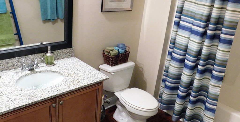 a bathroom with a toilet and a sink and a shower