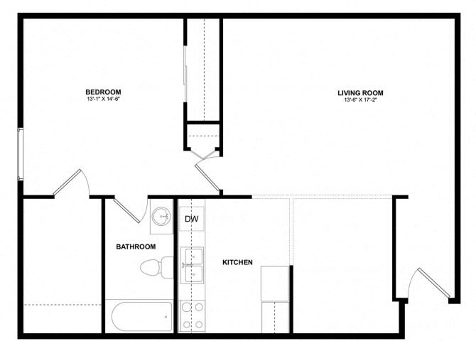Arctic Sun Apartments - Floorplan