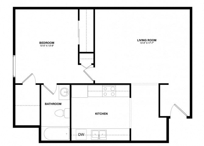 Arctic Sun Apartments - Floorplan