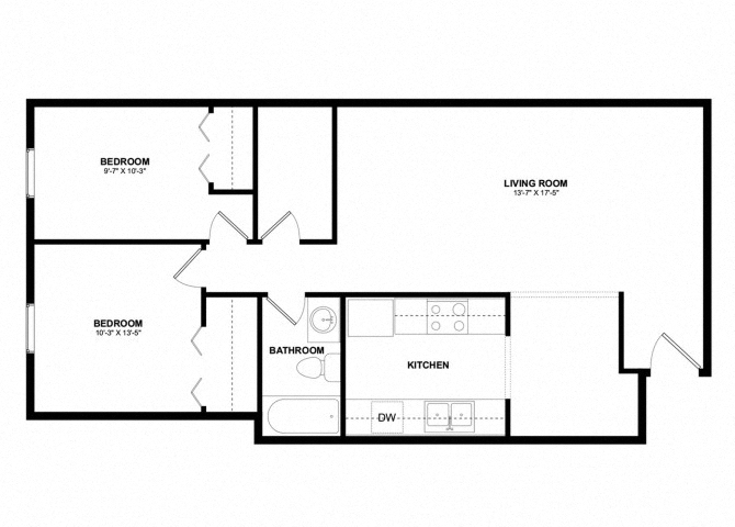 Arctic Sun Apartments - Floorplan