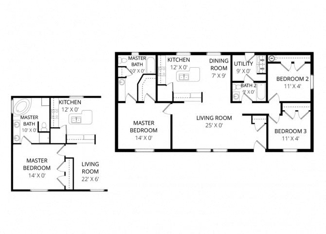 Four Seasons Apartments - Floorplan