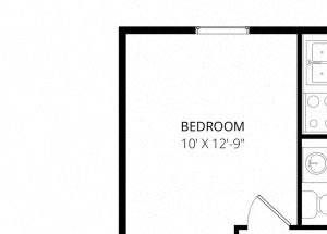 0 for the One Bedroom floor plan.