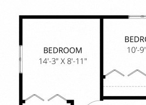 0 for the 2x1 Medium floor plan.