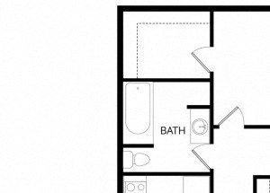 0 for the Two Bedroom/ One Bath (C) floor plan.
