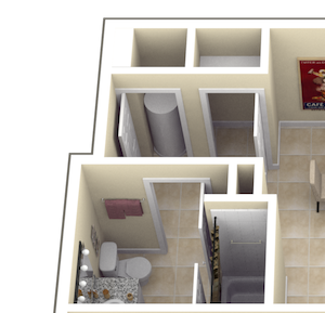 1x1 1 bedroom 1 bathroom hollywood, fl apartment