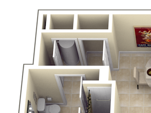 2x2 2 bedroom 2 bathroom hollywood, fl apartment