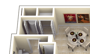 3x2 3 bedroom 2 bathroom hollywood, fl apartment