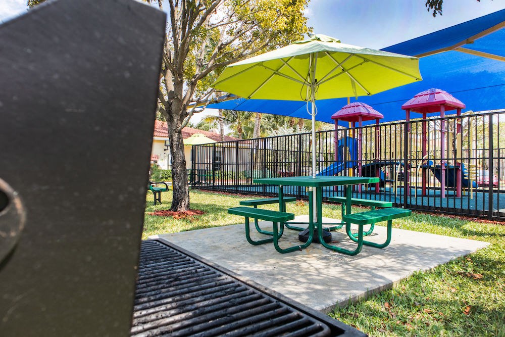 Crystal Lake Apartment's Grills and picnic area