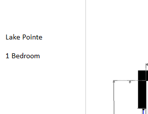 1 Bed Layout a floor plan of a small house with a bedroom and a living room