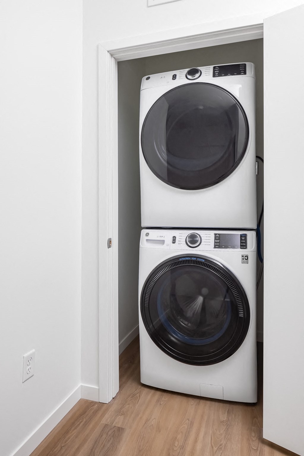 Washer and dryer stack in all apartments atPlatform
