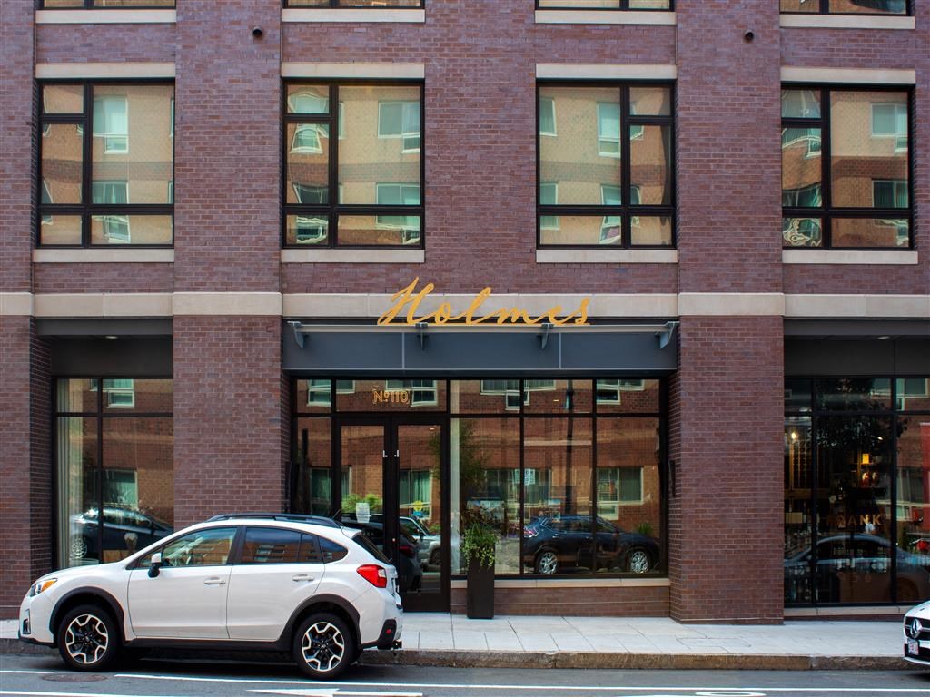 Studios in Beverly, MA- Street Access with Building Exterior and Large Windows