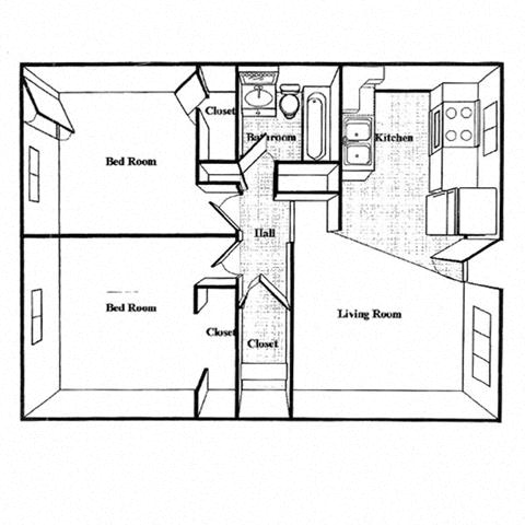 2 Bedroom 1 Bath