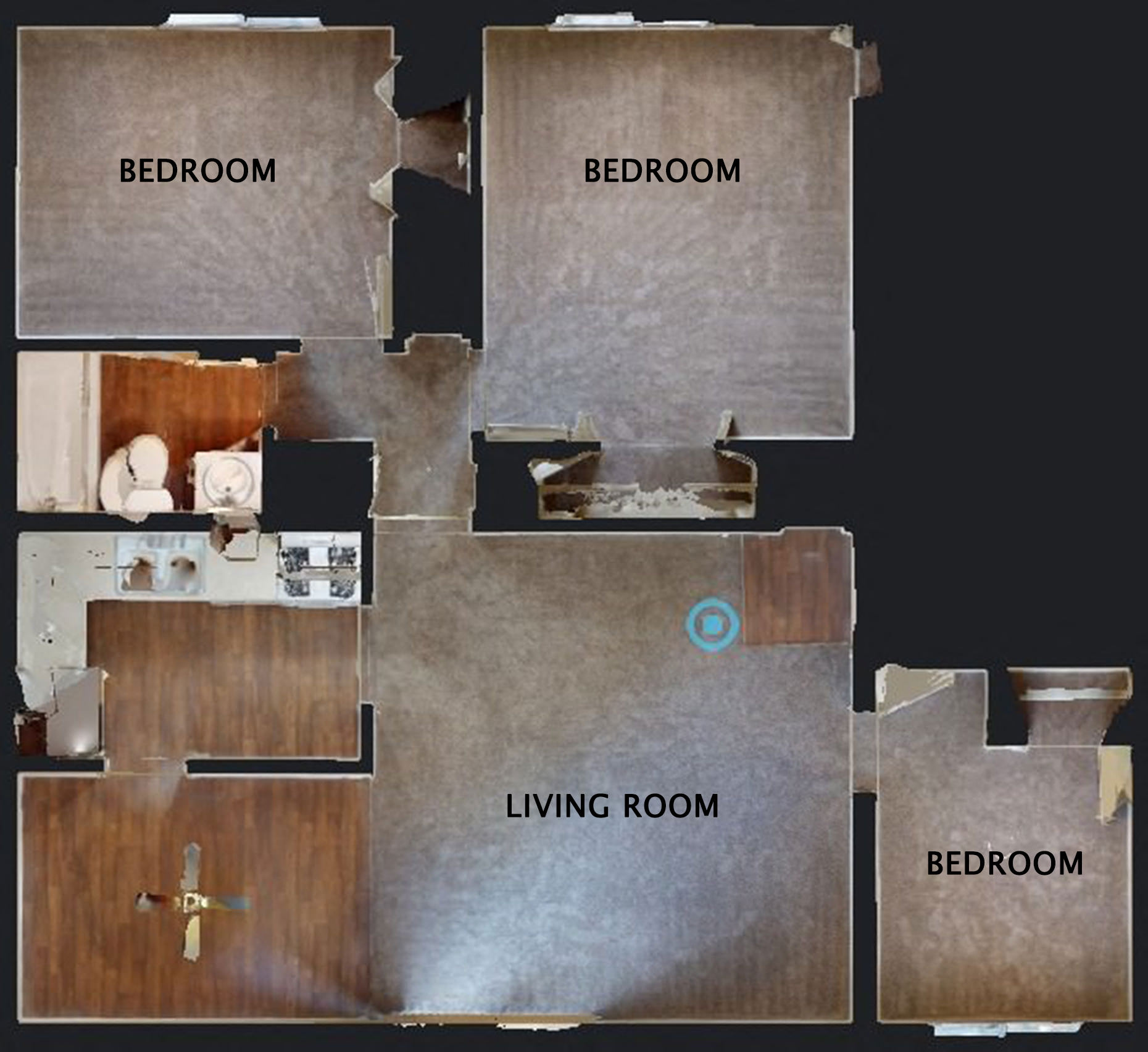 3 Bed 1 Bath 990 Square Feet