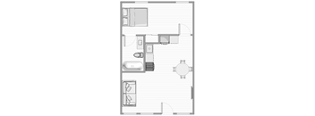 1 Bedroom, 1 Bathroom
