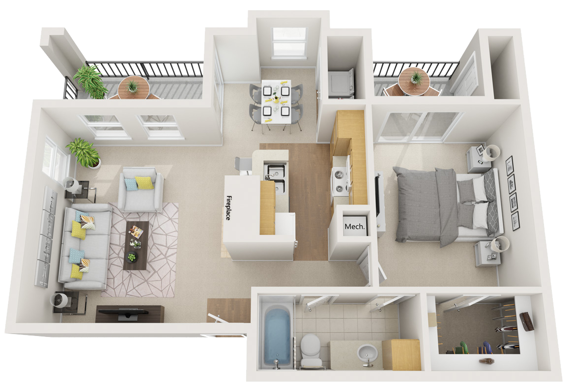 Deer Cross Apartments Lufkin Texas Fairfield Floor Plan