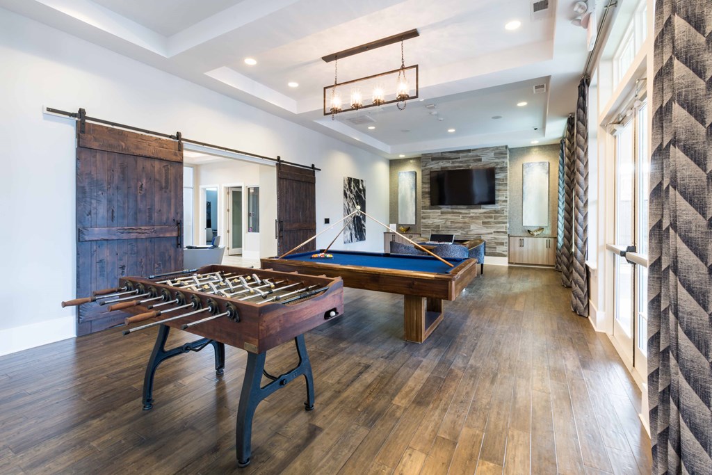 A Pool Table at The Aster Apartments, North Carolina