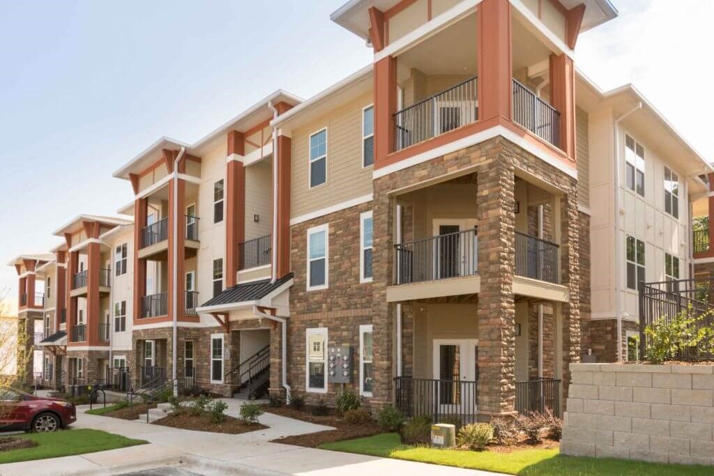 Exterior of Building at The Aster Apartments, Cary