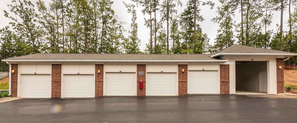 A Two-Car Garage at The Aster Apartments, North Carolina, 27519