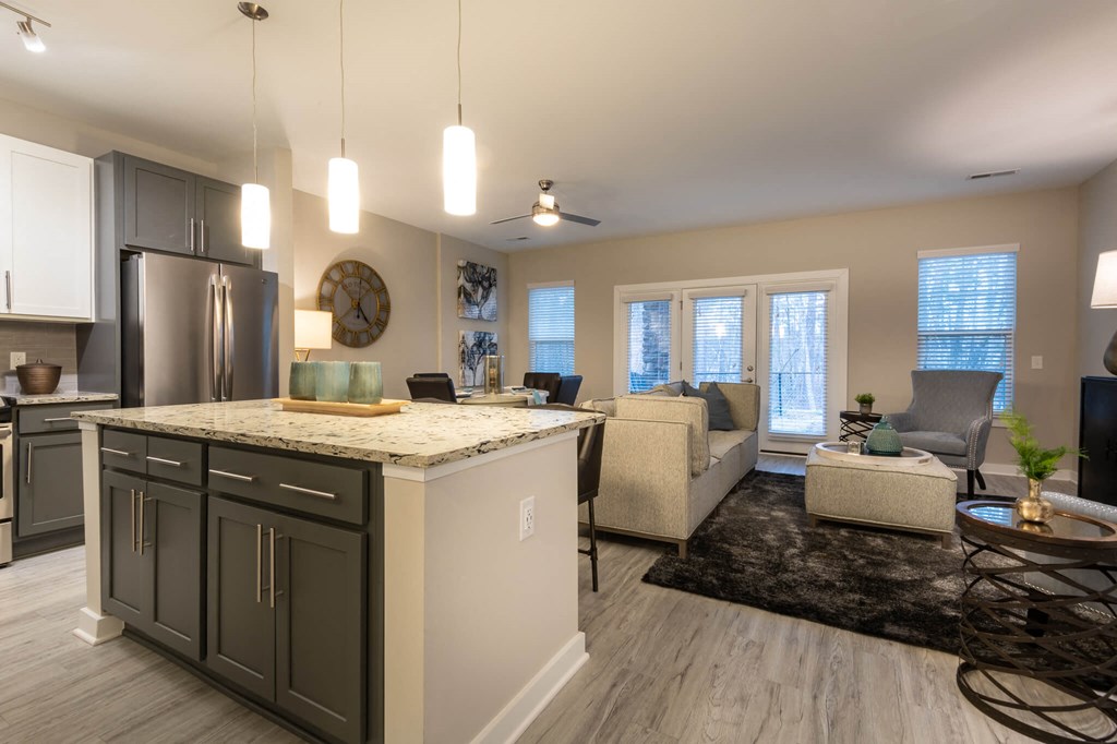 A Modern Kitchen at The Aster Apartments, Cary, NC
