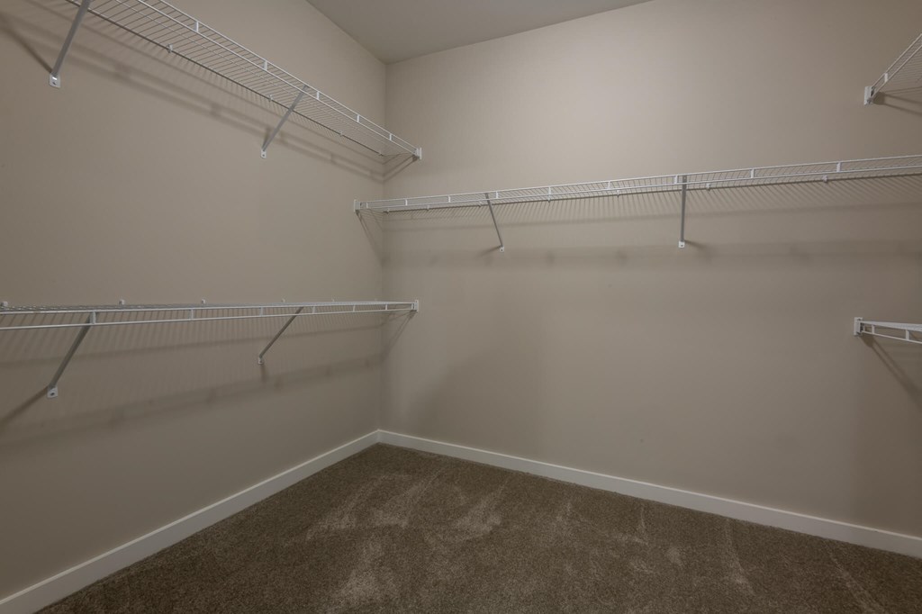 A Room With Shelves at The Aster Apartments, Cary