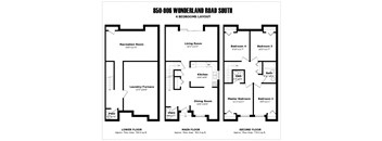 4 bedroom townhouse, 4 bathrooms with patio