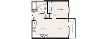 1 Bed 1 Bath  A4