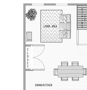 3 Bed 1.5 Bath