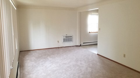 the living room has been cleaned and is ready for us to move in