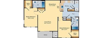 2  Bed 2 Bath