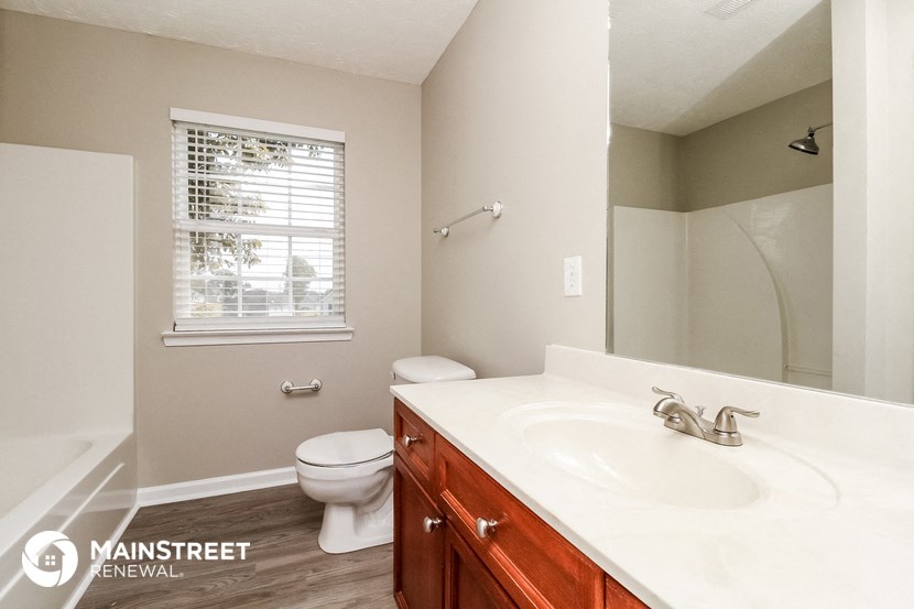 the bathroom is clean and ready to use