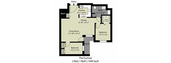 The Fuchsia - 2 Bed/1 Bath