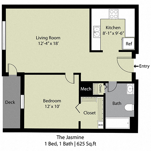The Jasmine - 1 Bed/1 Bath