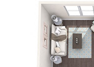 Hayes House - A2 - 1 bedroom and 1 bath - 3D Hayes House - A2 - 1 bedroom and 1 bath - 3D