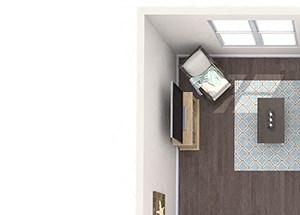 Hayes House - A4 - 1 bedroom and 1 bath - 3D Hayes House - A4 - 1 bedroom and 1 bath - 3D