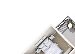 Hayes House - B5c - 2 bedroom and 2 bath - 3D Hayes House - B5c - 2 bedroom and 2 bath - 3D