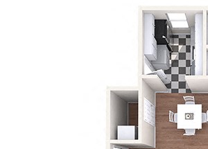Hayes House - C1a - 2 bedrooms and 2 bath - 3D Hayes House - C1a - 2 bedrooms and 2 bath - 3D