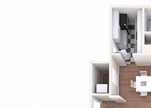 Hayes House - C1b - 2 bedrooms and 2 bath - 3D Hayes House - C1b - 2 bedrooms and 2 bath - 3D