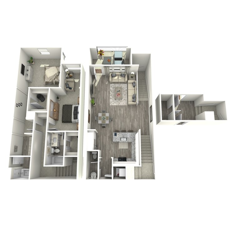 Two Bedroom Townhome